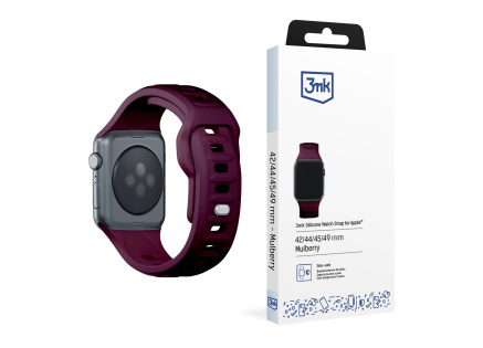 3mk řemínek Watch Strap pro Apple 42/44/45/49 mm Mulberry