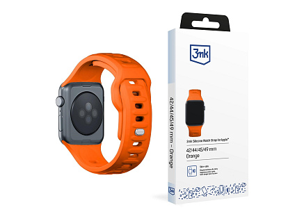 3mk řemínek Watch Strap pro Apple 42/44/45/49 mm Orange