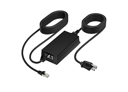 Poly PoE++ 65W 2.5G Adapter with 3.66m CAT6A Cable and Power Cord Poly PoE++ 65W 2.5G Adapter with 3.66m CAT6A Cable and Power Cord