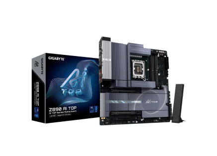 GIGABYTE MB Sc LGA1851 Z890 AI TOP, Intel Z890, 4xDDR5, 3xThunderbolt, 1xHDMI, WI-FI, E-ATX