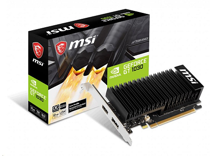 MSI VGA NVIDIA GeForce GT 1030 2GHD4 LP OC, GT 1030, 2GB DDR4, 1xDP, 1xHDMI