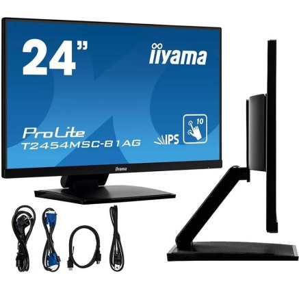 Iiyama ProLite T2454MSC-B2AG, Projected Capacitive, 10 TP, Full HD, USB, kit (USB), black