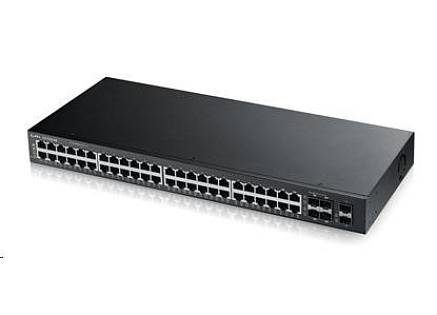 Zyxel GS1920-48v2 50-port Gigabit WebManaged Switch, 44x gigabit RJ45, 4x gigabit RJ45/SFP, 2x SFP