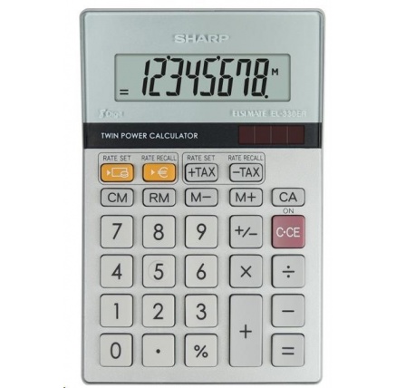 SHARP kalkulačka - EL330ERB - stříbrná