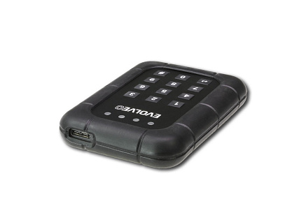 EVOLVEO 2.5" Encrypt 1, externí rámeček na HDD, USB 3.0