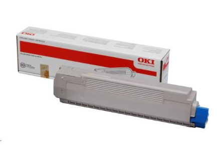 OKI toner do MC851/861br>  Kapacita: 7 300 str. při 5% krytí.