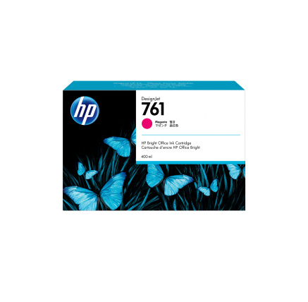 HP 761 Magenta DJ Ink Cart, 400 ml, CM993A