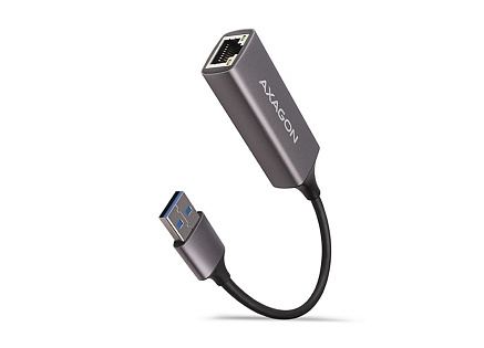 AXAGON ADE-TR, USB-A 3.2 Gen 1 - Gigabit Ethernet síťová karta, auto instal, titanově šedá AXAGON ADE-TR, USB-A 3.2 Gen 1 - Gigabit Ethernet síťová karta, auto instal, titanově šedá