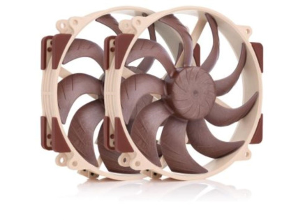 NOCTUA Ventilátor NF-A14x25r-G2-PWM-Sx2-PP, 2x 140mm, hnědá