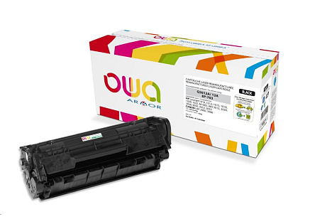 OWA Armor toner pro HP Laserjet 1010, 1012, 1015, 1020, 1022, M1005, AIO 3015, , 2000 Stran, Q2612A, černá/black