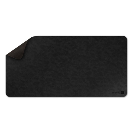 CONNECT IT Podložka pod klávesnici a myš DoubleColor Pad, 900x400, Černá / Tmavě hnědá