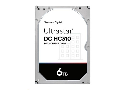 Western Digital Ultrastar® HDD 6TB (HUS726T6TAL5201) DC HC310 3.5in 26.1MM 256MB 7200RPM SAS 512E TCG P3 (GOLD SAS)