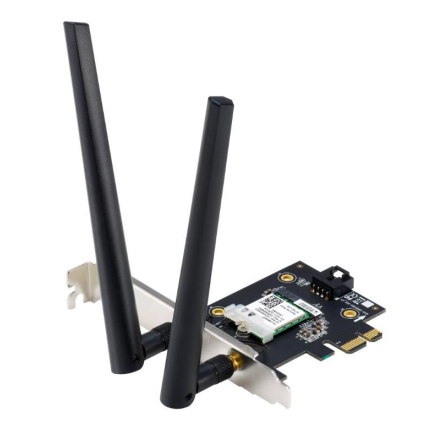 ASUS PCE-AX1800 Wireless AX1800 PCIe Wi-Fi 6 Card, Bluetooth 5.2 Adapter ASUS PCE-AX1800 Wireless AX1800 PCIe Wi-Fi 6 Card, Bluetooth 5.2 Adapter