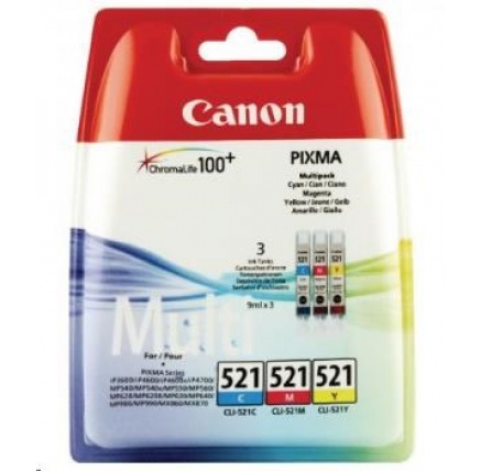 Canon BJ CARTRIDGE CLI-521 C/M/Y Pack