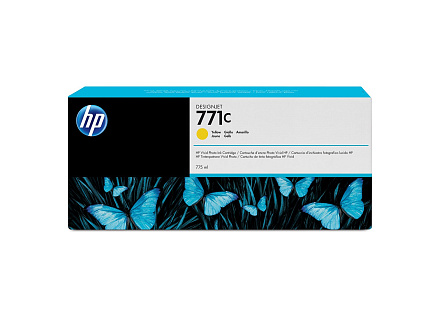HP 771C Yellow DJ Ink Cart, 775 ml, B6Y10A HP 771C Yellow DJ Ink Cart, 775 ml, B6Y10A