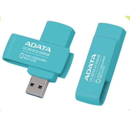 ADATA Flash Disk 256GB UC310E ECO, USB 3.2 , modrá