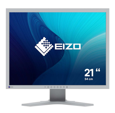 EIZO MT 21,3" S2134 FlexScan, IPS, 1600x1200, 500nit, 1800:1, 6ms, DisplayPort, DVI-D, D-sub, USB, Šedý