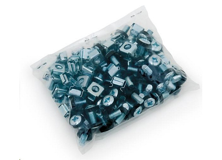Triton montážní sada do racku M6, balení 50ks, (šrouby, matky, podložky)