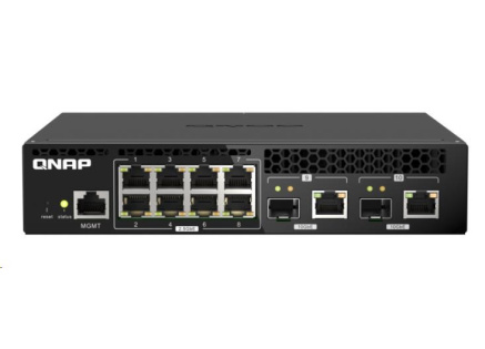 QNAP switch QSW-M2108R-2C (8x2,5GbE,2x10GbE/SFP+combo)