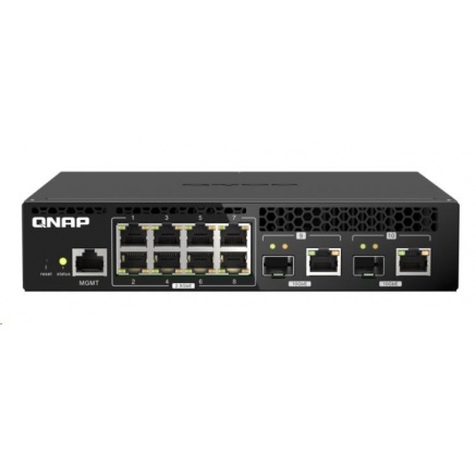 QNAP switch QSW-M2108R-2C (8x2,5GbE,2x10GbE/SFP+combo) QNAP switch QSW-M2108R-2C (8x2,5GbE,2x10GbE/SFP+combo)