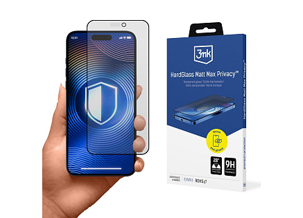 3mk tvrzené sklo HardGlass Matt Max Privacy pro Apple iPhone 14 Pro Max