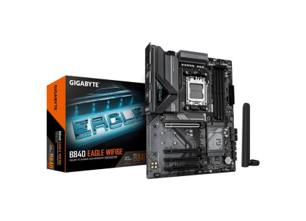 GIGABYTE MB Sc AM5 B840 EAGLE WF6E, AMD B840, 4xDDR5, Wifi, DP, HDMI, ATX