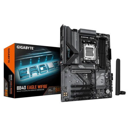 GIGABYTE MB Sc AM5 B840 EAGLE WF6E, AMD B840, 4xDDR5, Wifi, DP, HDMI, ATX