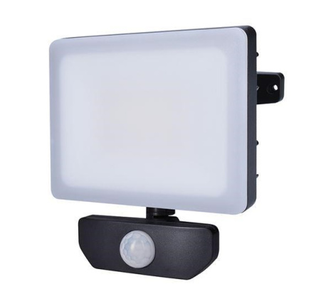 Solight LED reflektor Quick se sensorem, 30W, 2550lm, 4000K, IP44, černý