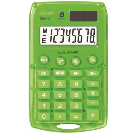 REBELL kalkulačka - StarletG BX - zelená