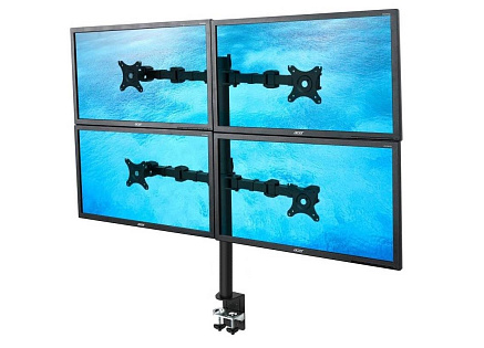 Kvalitní stolový držák na 4 monitory Ergosolid NF44