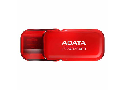 ADATA Flash Disk 64GB UV240, USB 2.0, červená