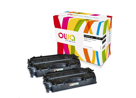 OWA Armor toner pro HP LJ P2050, P2055, 2x6500 stran, CC505XD, černá/black