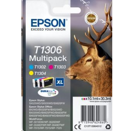 EPSON ink Multipack 3-colours "Jelen" T1306 DURABrite Ultra Ink
