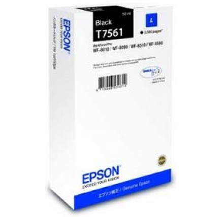EPSON Ink čer WF-8xxx Series Ink Cartridge L Black - (2500 str.) (50 ml) EPSON Ink čer WF-8xxx Series Ink Cartridge L Black - (2500 str.) (50 ml)
