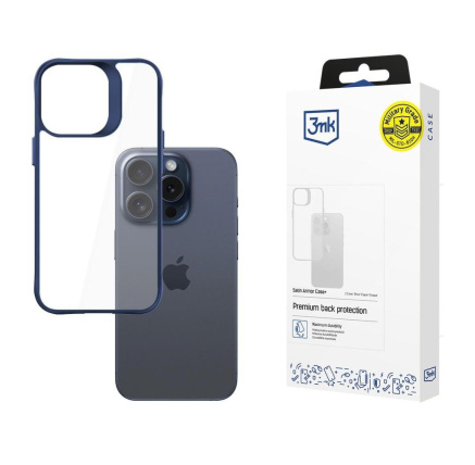 3mk ochranný kryt Satin Armor Case+ Blue pro Apple iPhone 15 Pro Max 3mk ochranný kryt Satin Armor Case+ Blue pro Apple iPhone 15 Pro Max