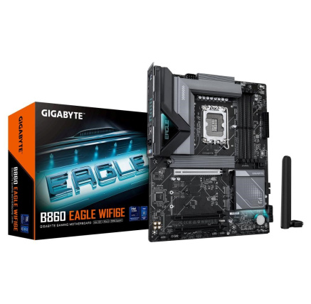 GIGABYTE MB Sc LGA1851 B860 EAGLE WIFI6E, Intel B860, 4xDDR5, 1xDP, 1xHDMI, WiFi, ATX
