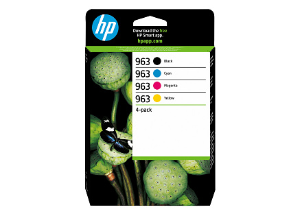 BAZAR - HP 963 CMYK Original Ink Cartridge 4-Pack (700 / 700 / 700 / 1,000 pages) - rozbaleno