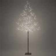 Solight LED venkovní stromek, 150cm, 360 LED, teplé bílé světlo, hnědá barva