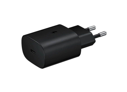 Samsung USB-C 25W Cestovní nabíječka Black (OOB Bulk)