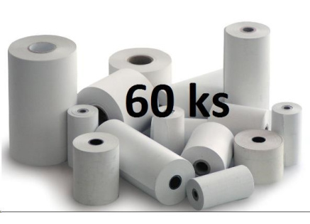 Papírový kotouč papírová páska TERMO, 80/70/12 (62m) - 60ks Papírový kotouč papírová páska TERMO, 80/70/12 (62m) - 60ks