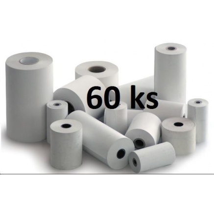 Papírový kotouč papírová páska TERMO, 80/70/12 (62m) - 60ks