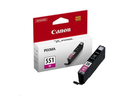 Canon CARTRIDGE CLI-551M purpurová pro Pixma iP, Pixma iX, Pixma MG a Pixma MX 6850, 725x, 925, 8750 (319 str.)