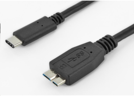 PremiumCord Kabel USB 3.1 konektor C/male - USB 3.0 konektor Micro-B/male, 1m