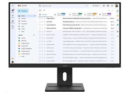 LENOVO LCD E27-40 - 27",IPS,16:9,1920x1080,100Hz,300cd/m2,1500:1,4ms(GtG),VGA,DP,HDMI,Pivot,repro