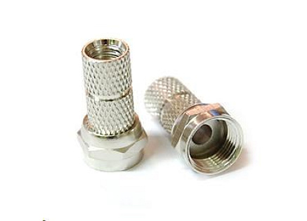 Konektor F pro koaxiální kabel o průměru 6,5mm, balení 100ks