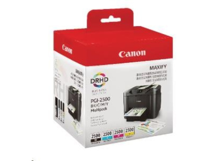 Canon CARTRIDGE PGI-2500 BK/C/M/Y Multi-pack pro Maxify MB5050,515x5350,545x, iB4150