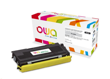 OWA Armor toner pro BROTHER HL 2030, 2040, 2070 DCP 7010, 7025 MFC 7225,Fax 2820,2500 Stran,TN2000,černá/black (TN-2000) OWA Armor toner pro BROTHER HL 2030, 2040, 2070 DCP 7010, 7025 MFC 7225,Fax 2820,2500 Stran,TN2000,černá/black (TN-2000)