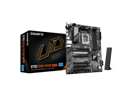 GIGABYTE MB Sc LGA1700 B760 DS3H WIFI6E GEN5, Intel B760, 4xDDR5, 1xDP, 1xHDMI, WiFi