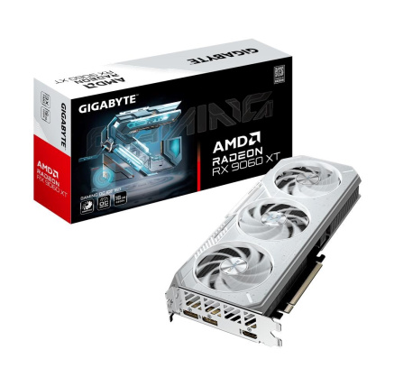 GIGABYTE VGA AMD Radeon RX 9060 XT GAMING OC ICE 16G, 16G GDDR6, 2xDP, 1xHDMI