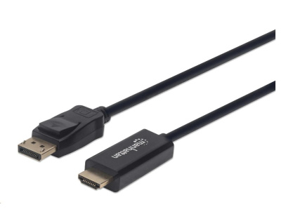 MANHATTAN Kabel DisplayPort na HDMI, 1m, černý